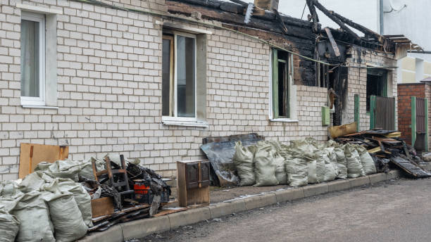Professional Fire Damage Repair technician working in Lumberton, NJ